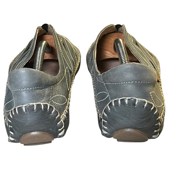 PIKOLINOS Loafers Leather Jerez Woman Flats Size 10 Blue/Grey Closed Toe - Picture 12 of 12